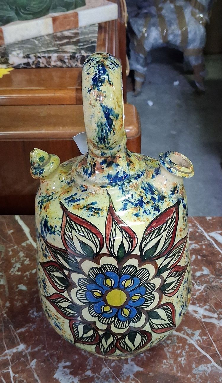 glazed ceramic water jug