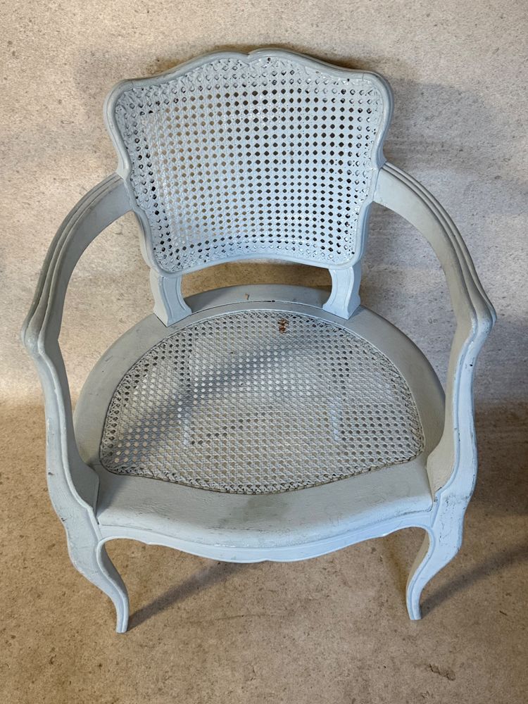 Blue armchair in the Louis XV style
