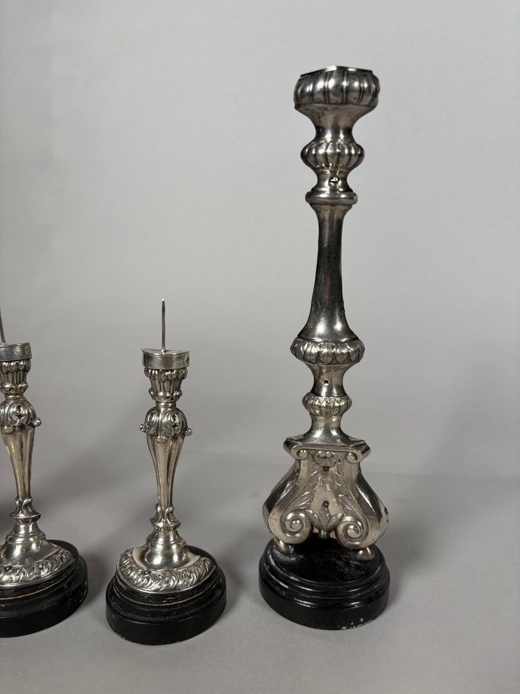 Altare da viaggio italiano in argento 925 del XVIII secolo.