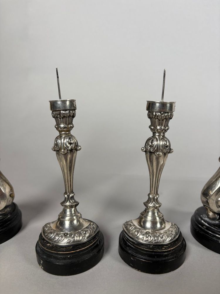 Altare da viaggio italiano in argento 925 del XVIII secolo.