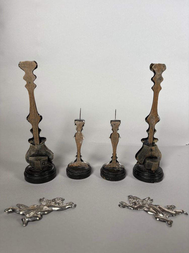 Altare da viaggio italiano in argento 925 del XVIII secolo.