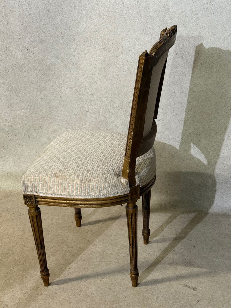Gilded Louis XVI style chair