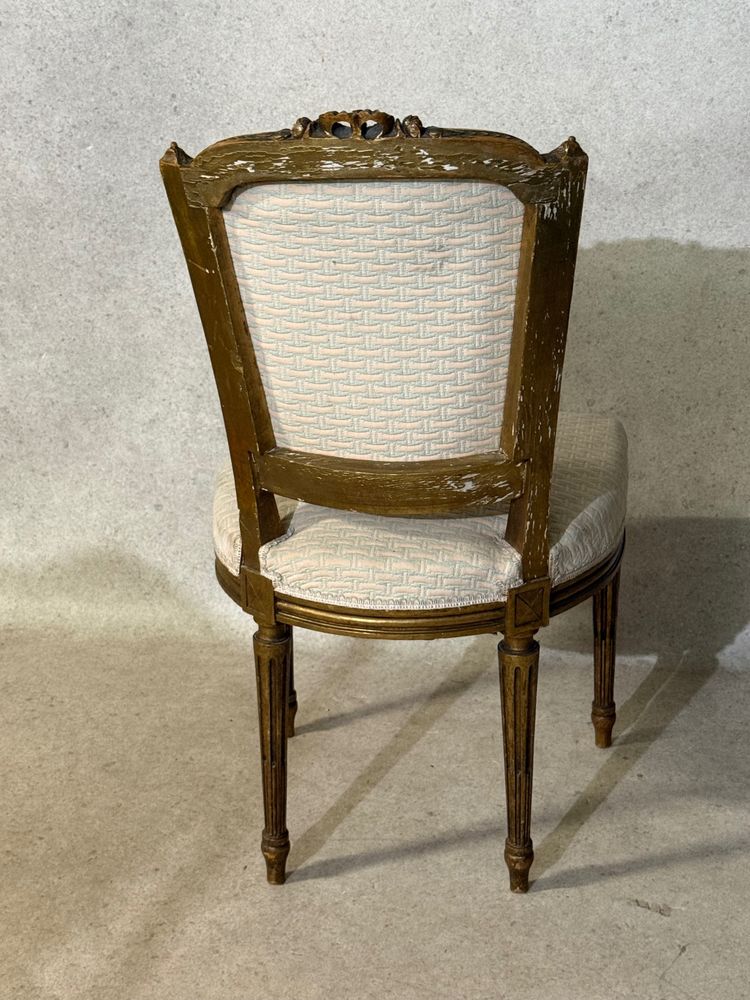 Gilded Louis XVI style chair