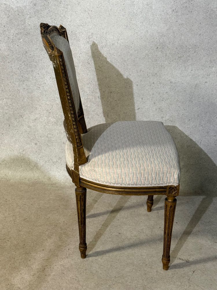 Gilded Louis XVI style chair