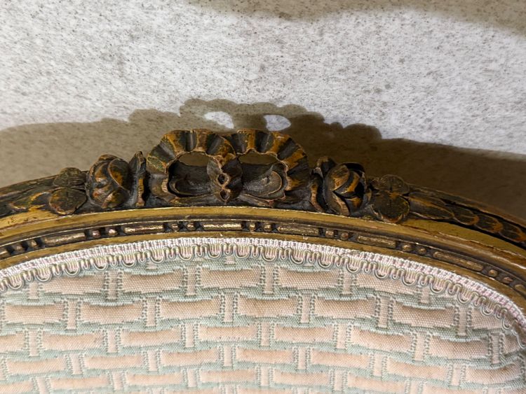 Gilded Louis XVI style chair