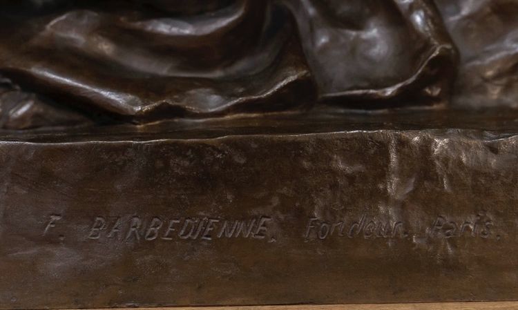 SCULTURA - MATERNITÀ, PAUL DUBOIS (1829-1905) - BRONZO