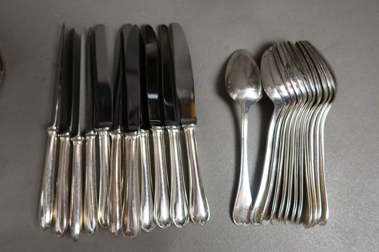 Ercuis 106-piece silver-plated flatware set