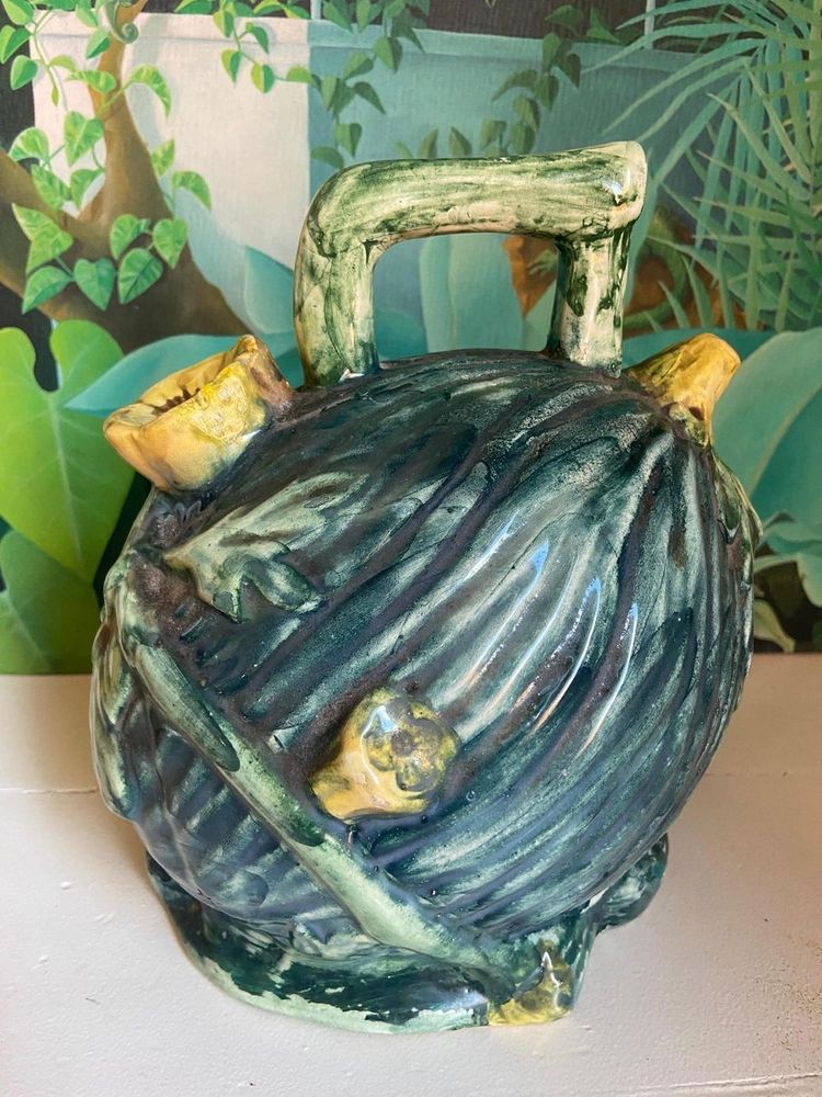 Ceramic Watermelon Trompe-l'oeil Pitcher, Spain, 1960