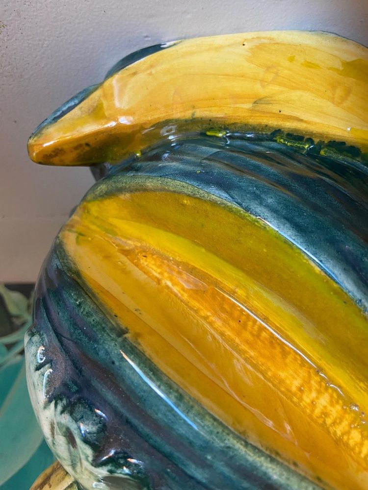 Ceramic Watermelon Trompe-l'oeil Pitcher, Spain, 1960
