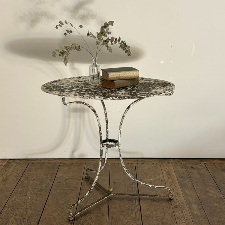 19th-century sheet metal side table