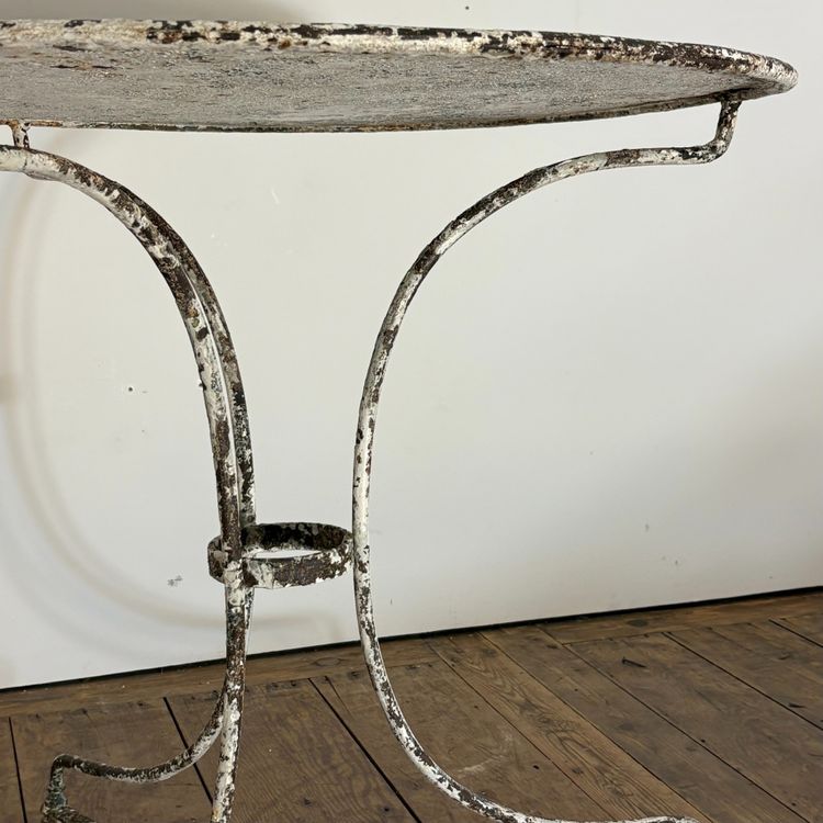 19th-century sheet metal side table