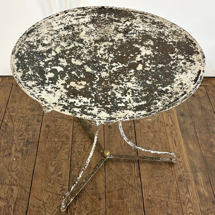 19th-century sheet metal side table