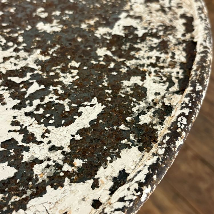 19th-century sheet metal side table