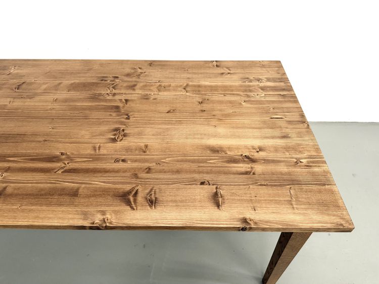 Bauernhoftisch mit konischen Beinen, L 260 cm