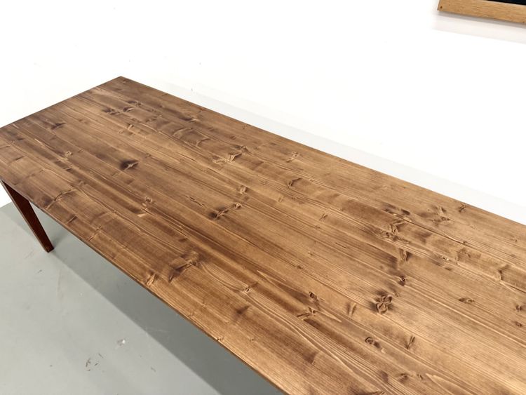 Bauernhoftisch mit konischen Beinen, L 260 cm