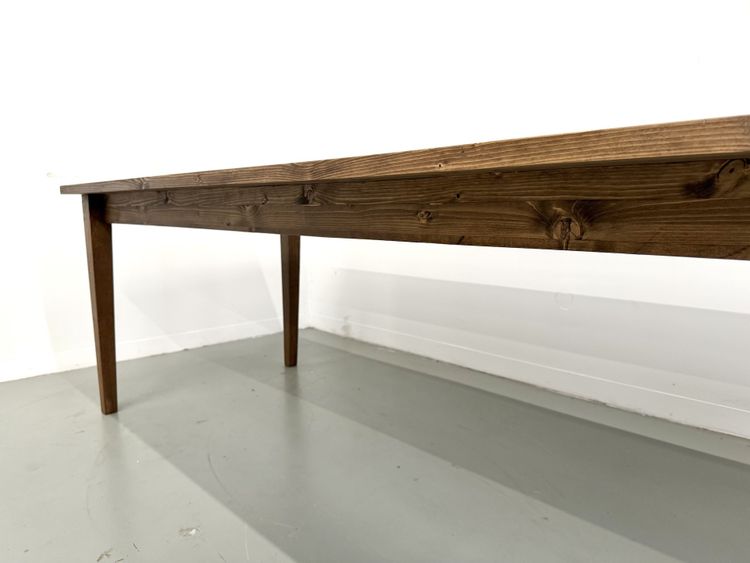 Bauernhoftisch mit konischen Beinen, L 260 cm
