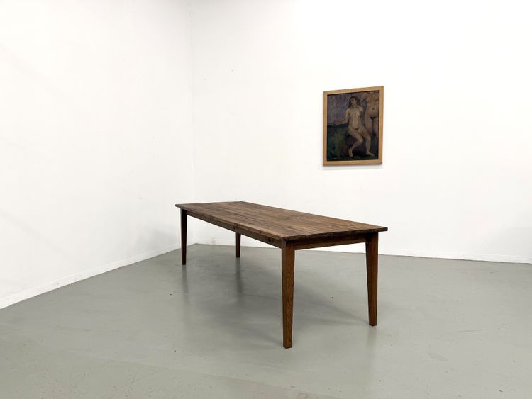 Bauernhoftisch mit konischen Beinen, L 260 cm