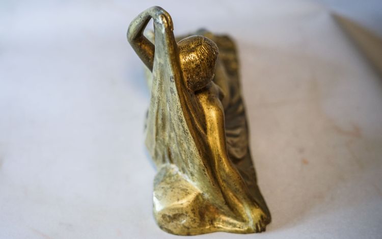 Ignacio GALLO Art Déco, Bronze femme nue allongée