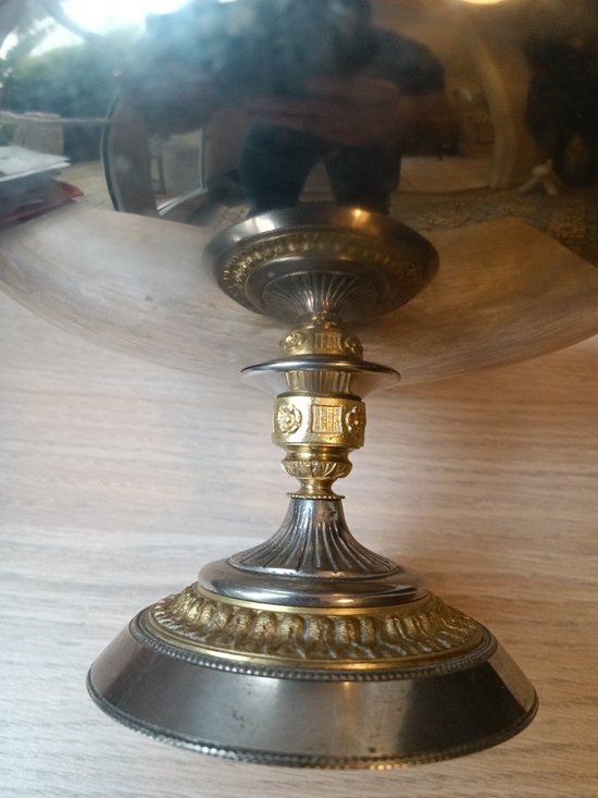 Cup - Centerpiece - Silver and gilt bronze - Renaissance - Late 19th century
