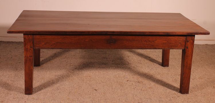 Table Basse française En châtaignier-19° siècle