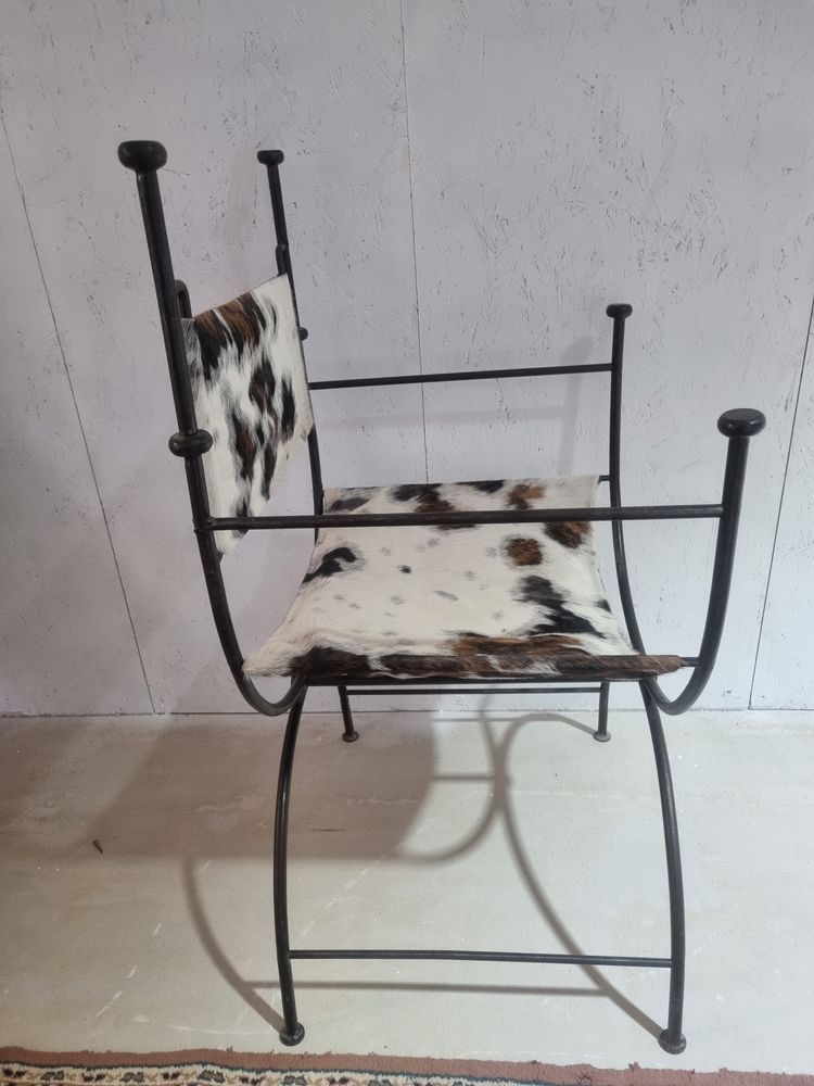 Fauteuil Art Déco de style Curule 