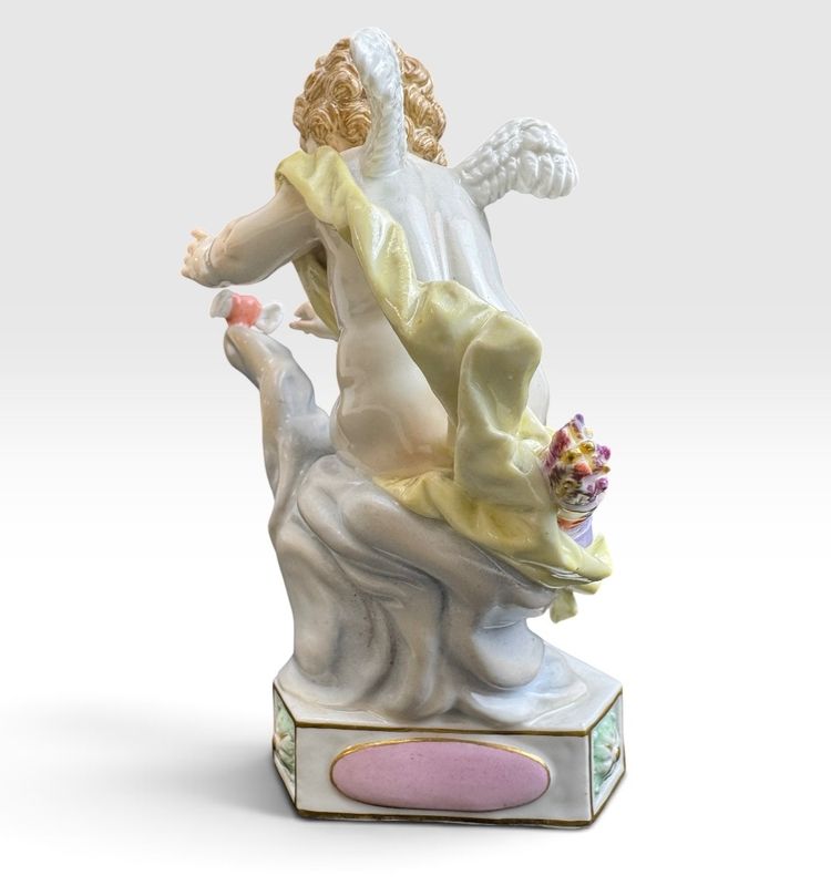 Meissen, porcelain Cupid  "I'm Taking Flight"