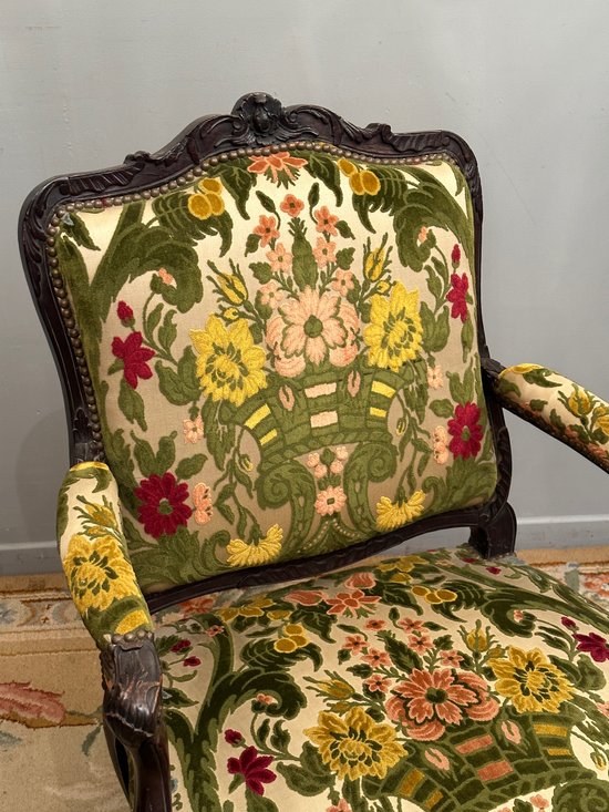 Large Armchair With Flat Backrest From The Regency Period Debut XVIIIth