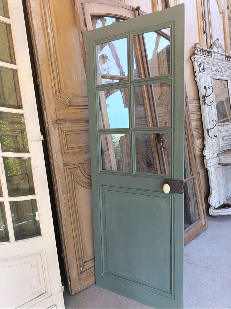 Porte vitrée ancienne 6 carreaux