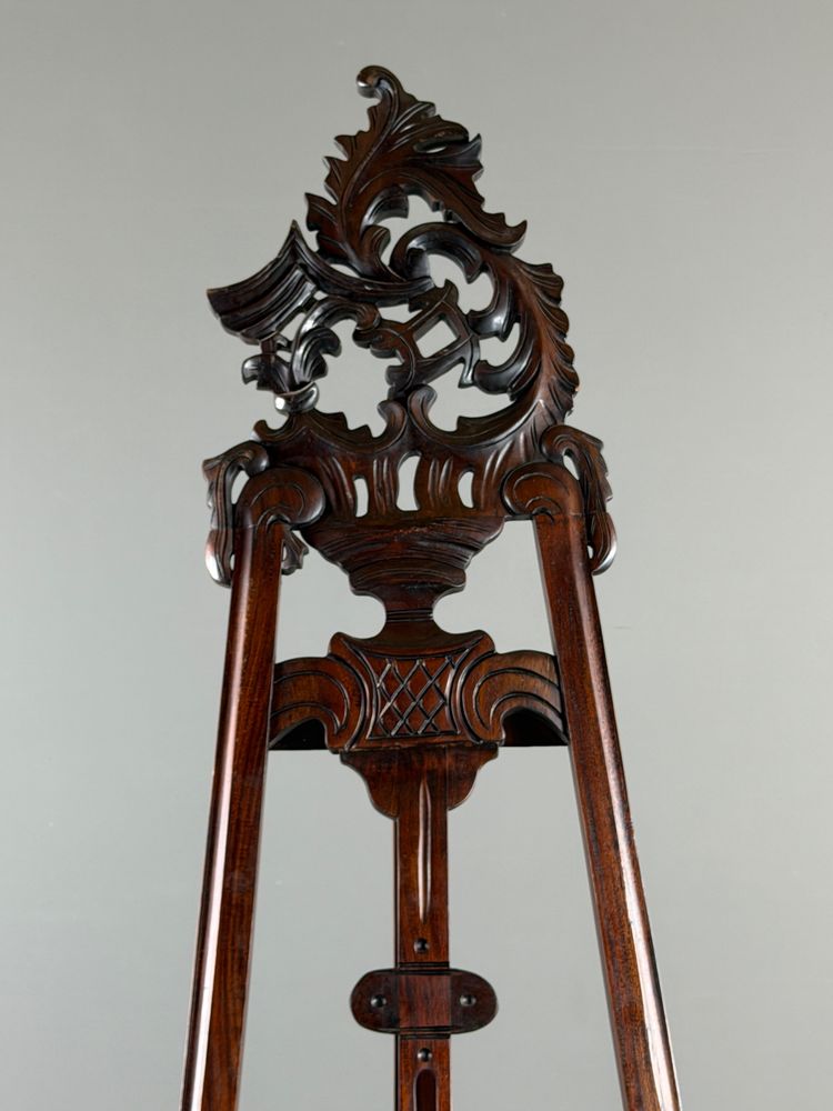 Carved Wooden Easel, 19th Century