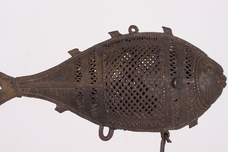 Ensemble de trois coffrets "Poissons", Inde, vers 1900.