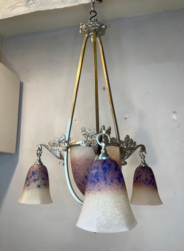 Lustre art déco Schneider