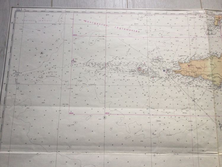 Nautical Chart: “From Cap de la Chèvre to the Glenan Islands”