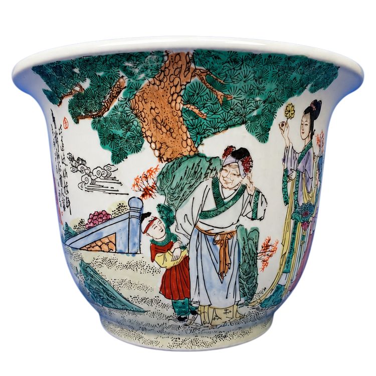 Vaso da fiori in porcellana cinese