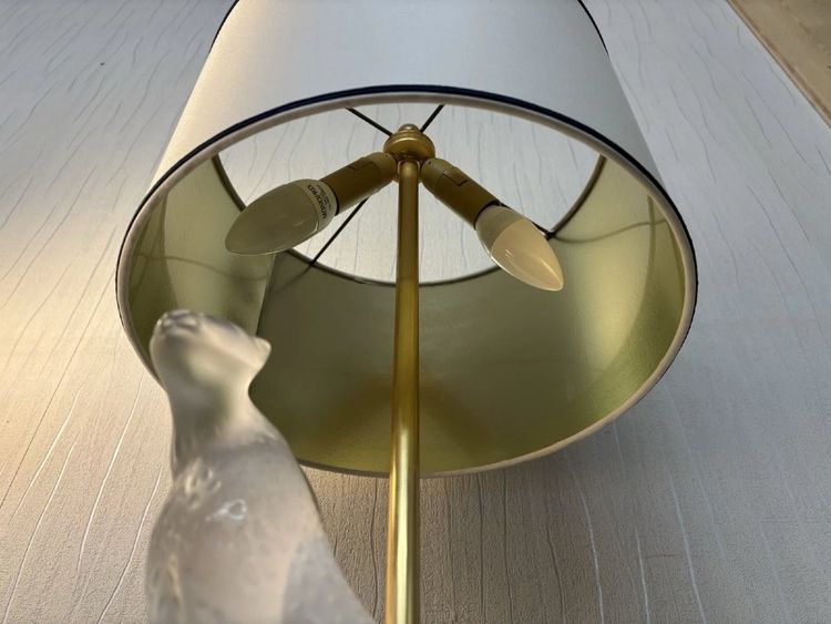LALIQUE CHEETAH LAMP