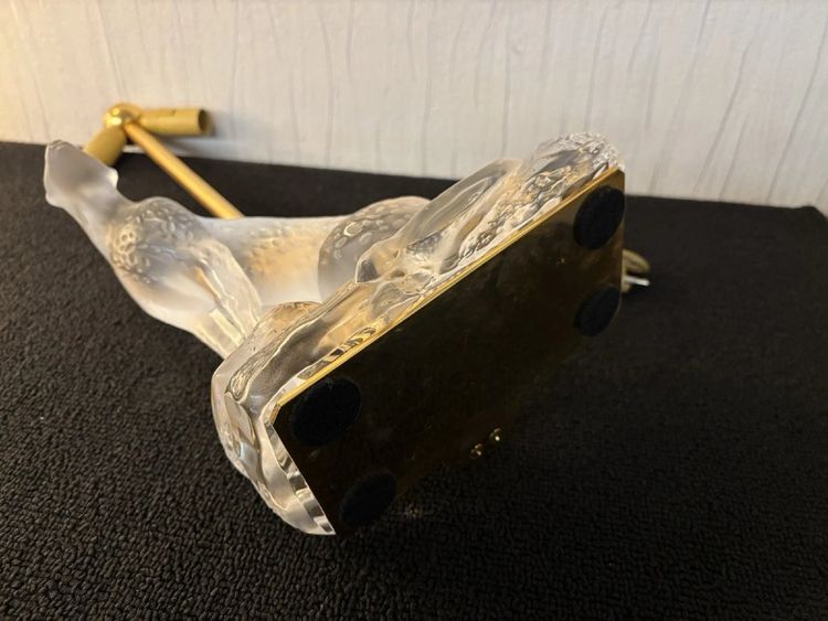 LALIQUE CHEETAH LAMP