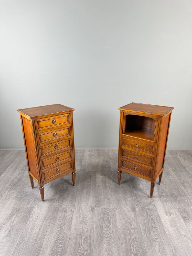 Pair Of Chest Of Drawers, Nightstands, Louis XVI Style, 19th Century