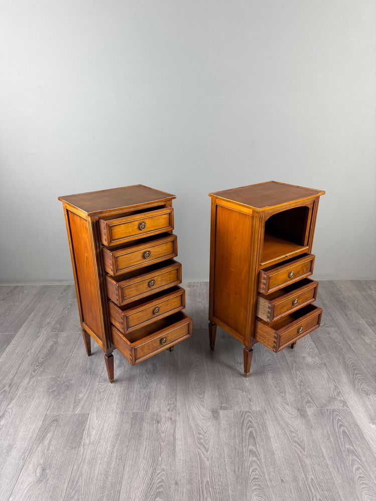 Pair Of Chest Of Drawers, Nightstands, Louis XVI Style, 19th Century