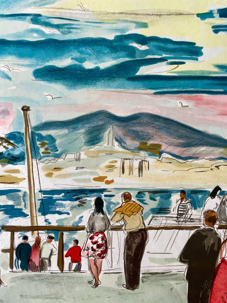 Yves BRAYER (1907–1990) - Marseille: La Corniche