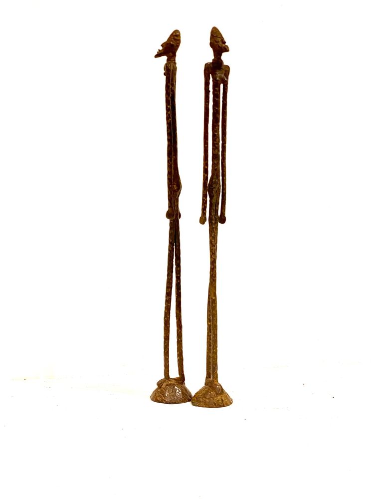 Dogon bronze couple from Mali