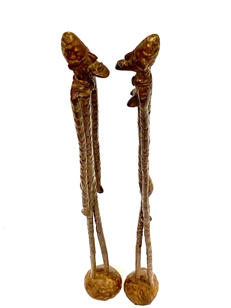 Dogon bronze couple from Mali
