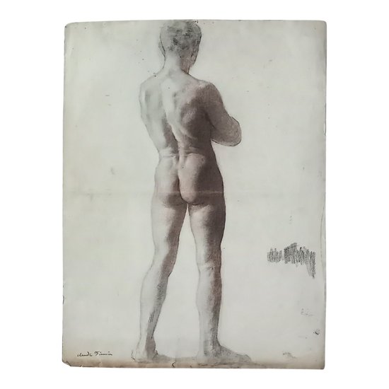 académie d'homme/ dessin de Claude Firmin