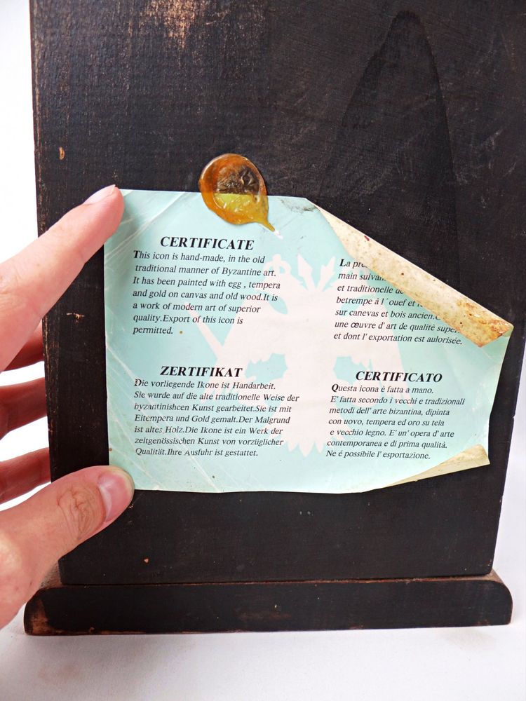 Ikone von Christus und seinen Aposteln, Eitempera-Triptychon, Mitte des 20. Jahrhunderts
