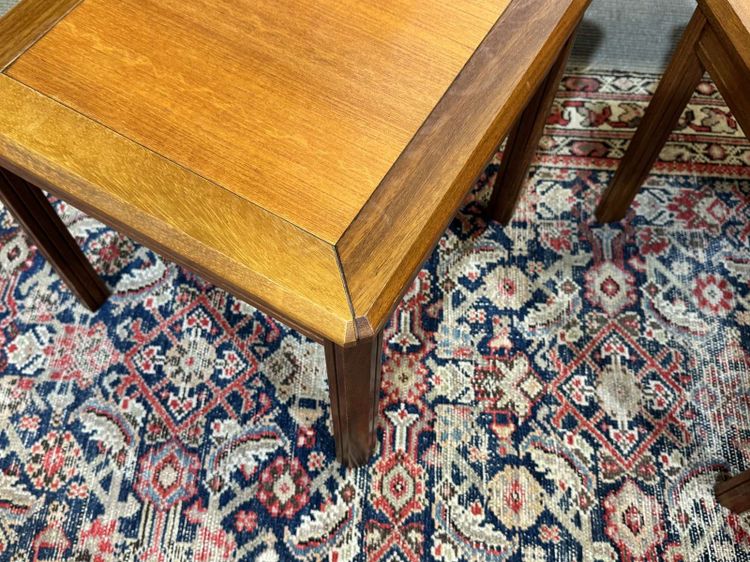 Set of 3 nesting teak tables from the 1970s