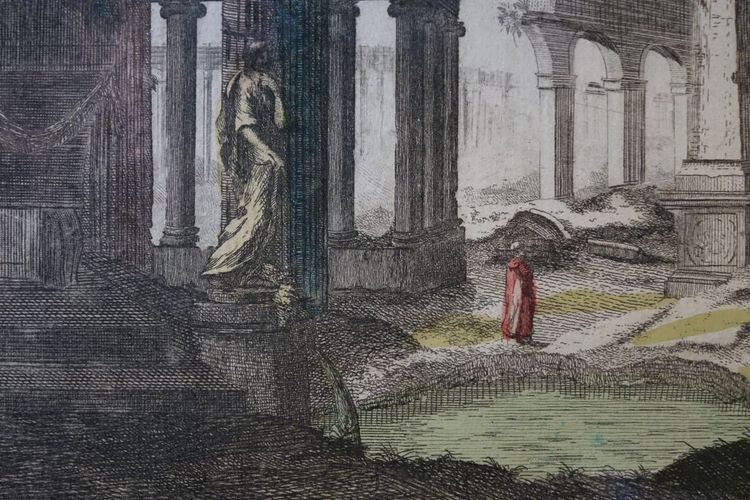 Vue d'optique époque XVIIIème