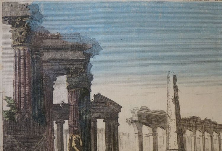 Vue d'optique époque XVIIIème