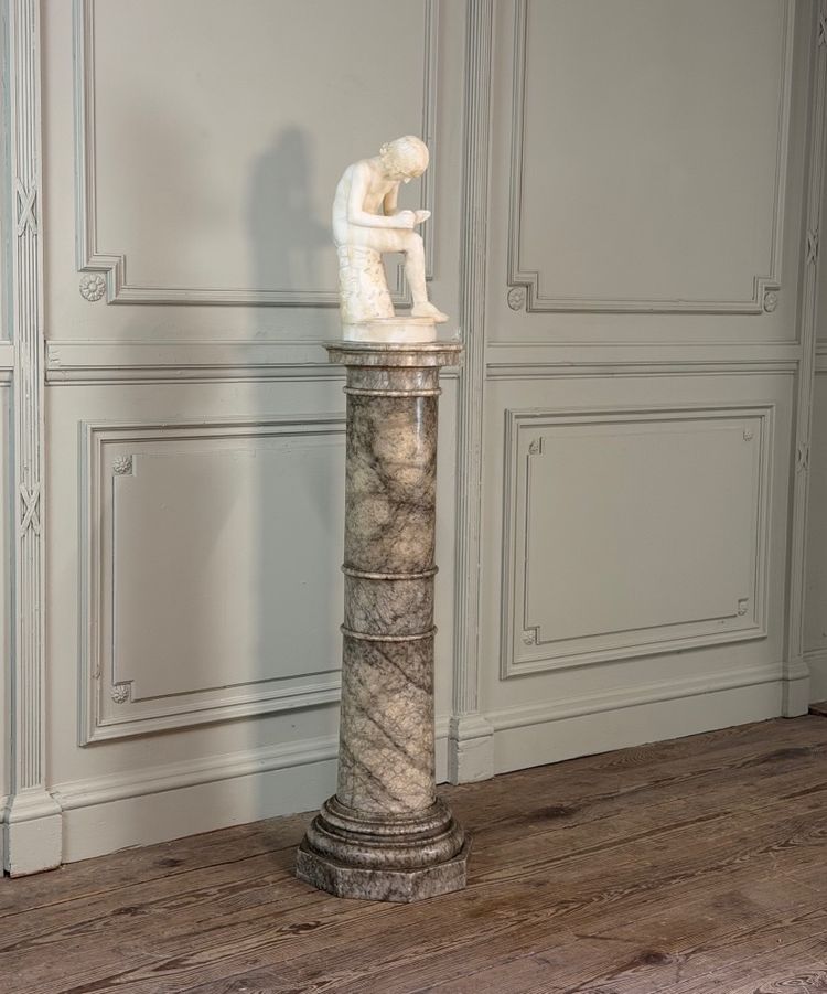 Colonne en albâtre, vers 1880