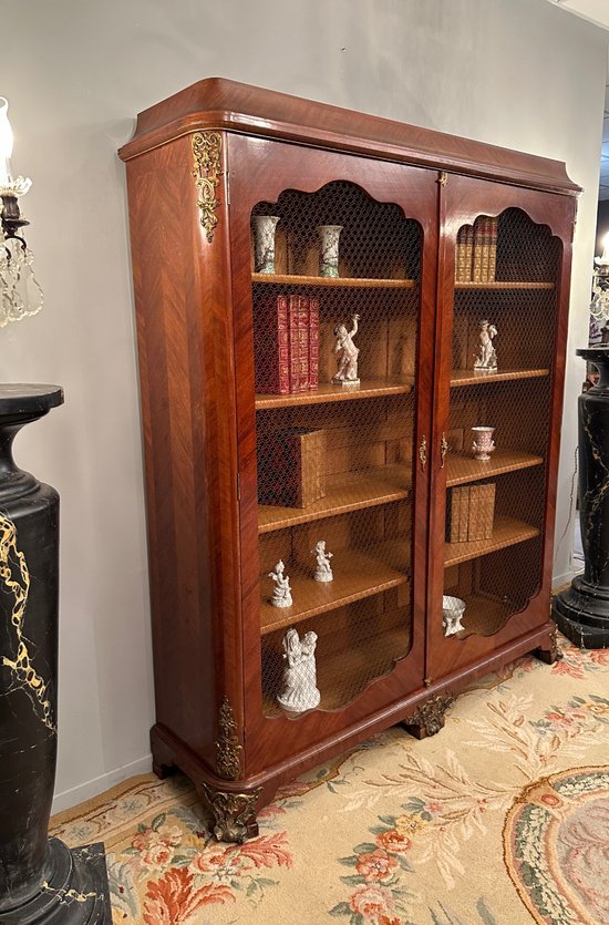 Maison Jansen, bella biblioteca Regency del XIX secolo timbrata