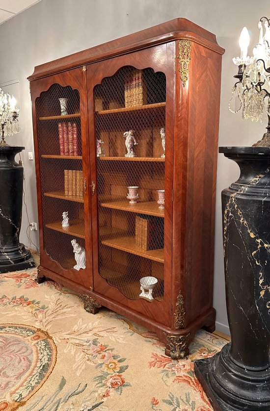 Maison Jansen, bella biblioteca Regency del XIX secolo timbrata