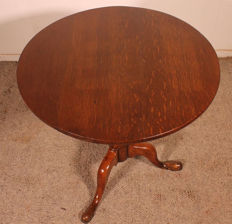 Oak Tripod Table, Circa 1800
