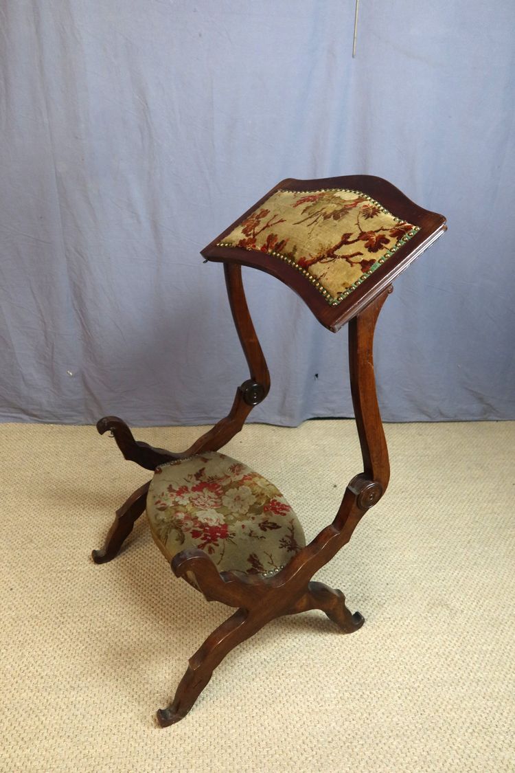 19th-century curule armchair